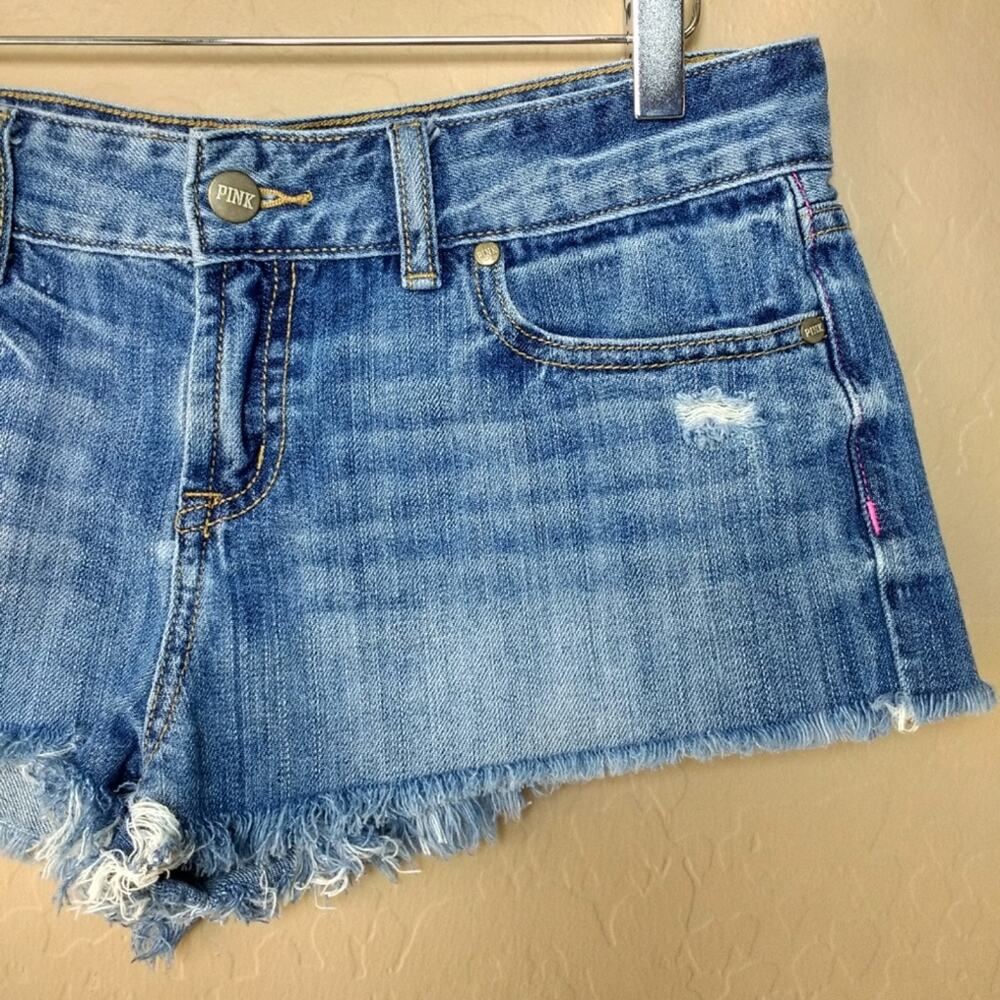 PINK Victoria's Secret Distressed Cut Off Shorts - Picture 4 of 9